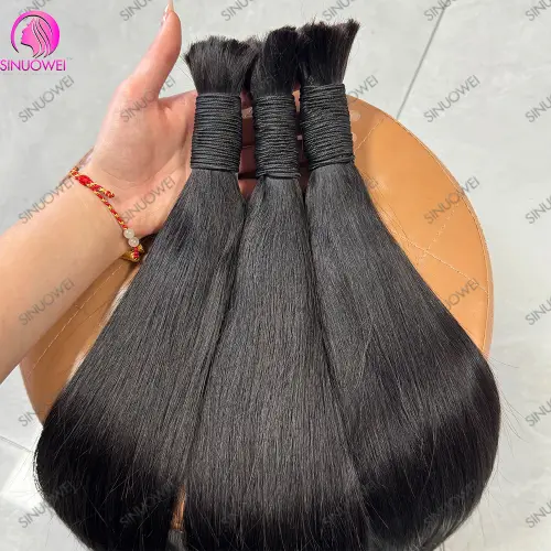 No Weft Bulk Human Hair For Braiding 100% Unprocessed Human