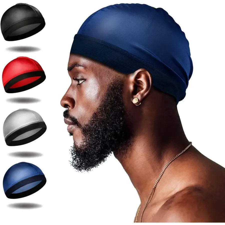 4Pcs Wave Cap, Silk Stocking Wave Caps for 360 Waves