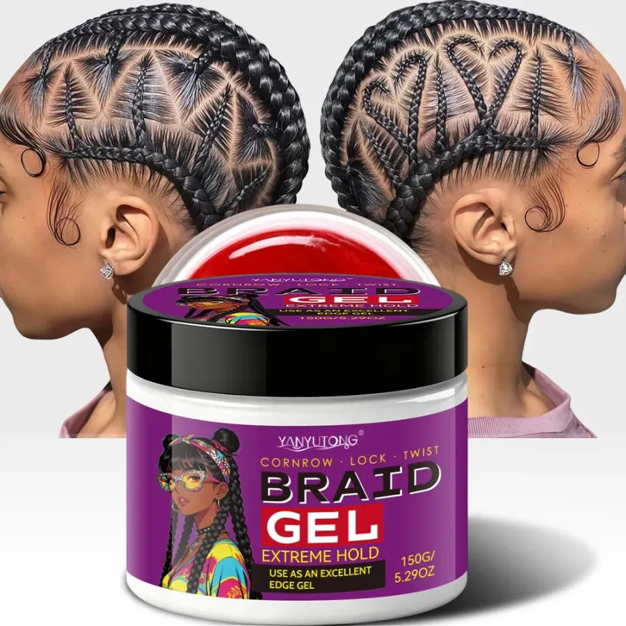 Styling Broken Hair Braiding Gel, Carbom Formula