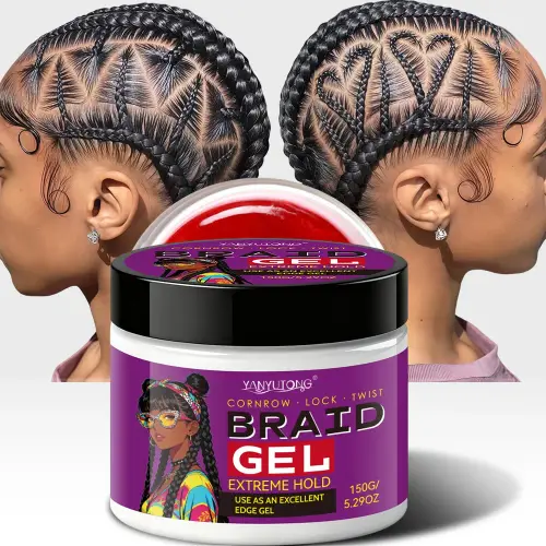 Styling Broken Hair Braiding Gel, Carbom Formula