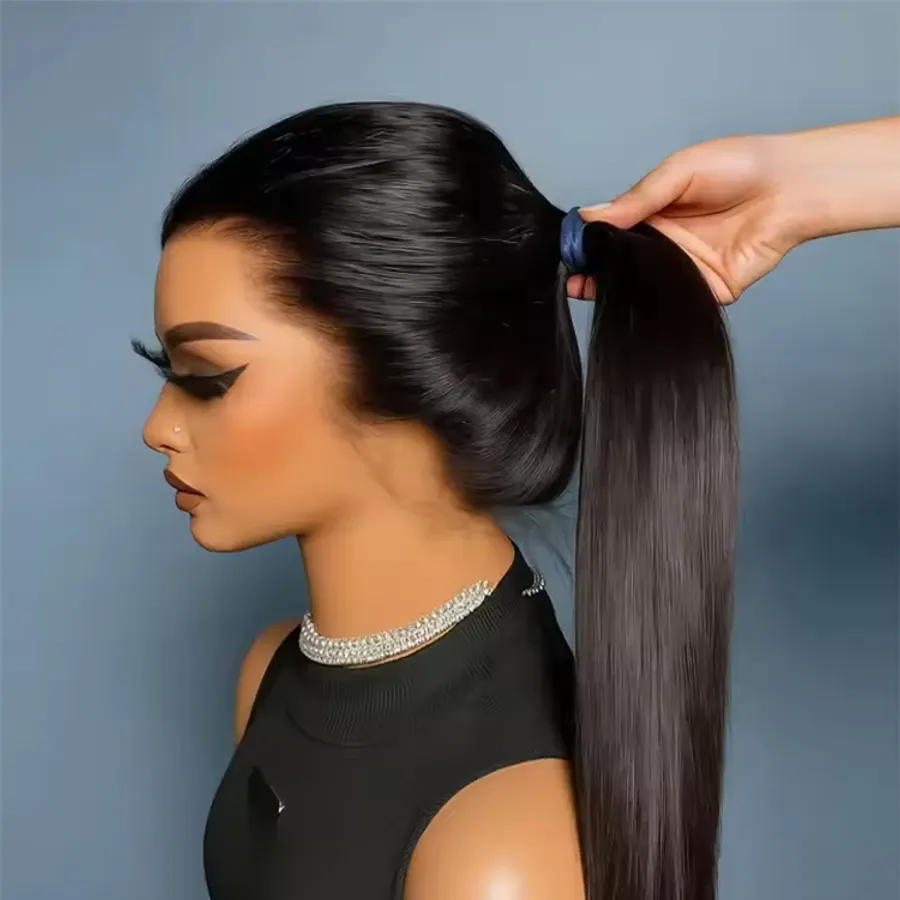 Straight Human Hair Wig 360 Full Lace Wigs Human Hair 13x6 HD