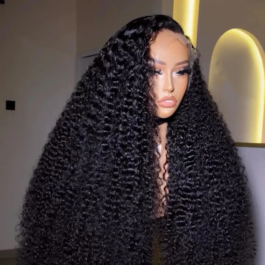 250 Density13x413x6 Kinky Curly wig Lace Front Jerry Curly