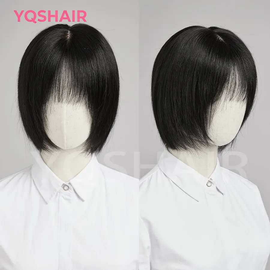 Silk Top Human Hair Wig Natural Bob Wig Human RealVirgin