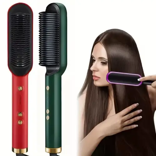 Hair Straightener Professional Quick Heated Electric Hot Comb