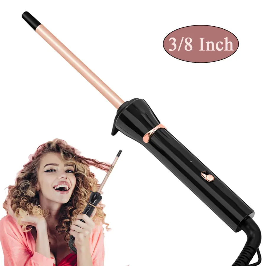 3/8 Inch Curling Iron 9mm Tiny Curling Wand Ceramic Small