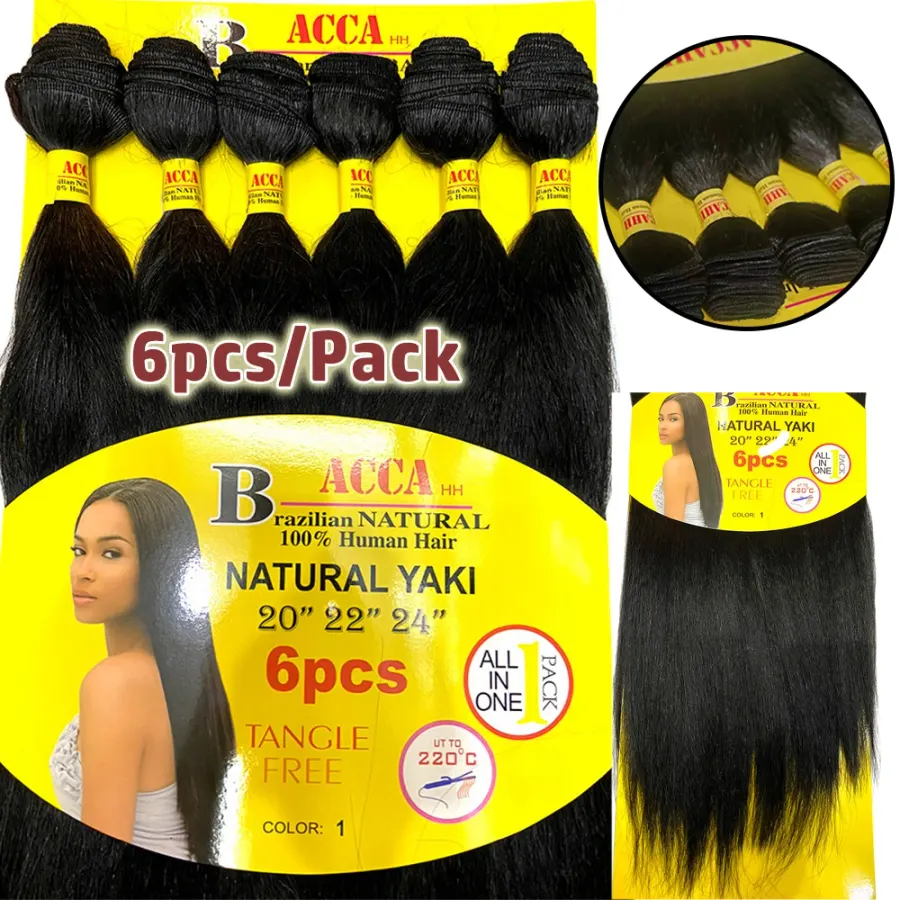Long Yaki Straight Synthetic Hair Synthetic Bundles