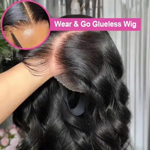 40 Inch Wear And Go Glueless Wig Human Hair Pre Plucked Pre