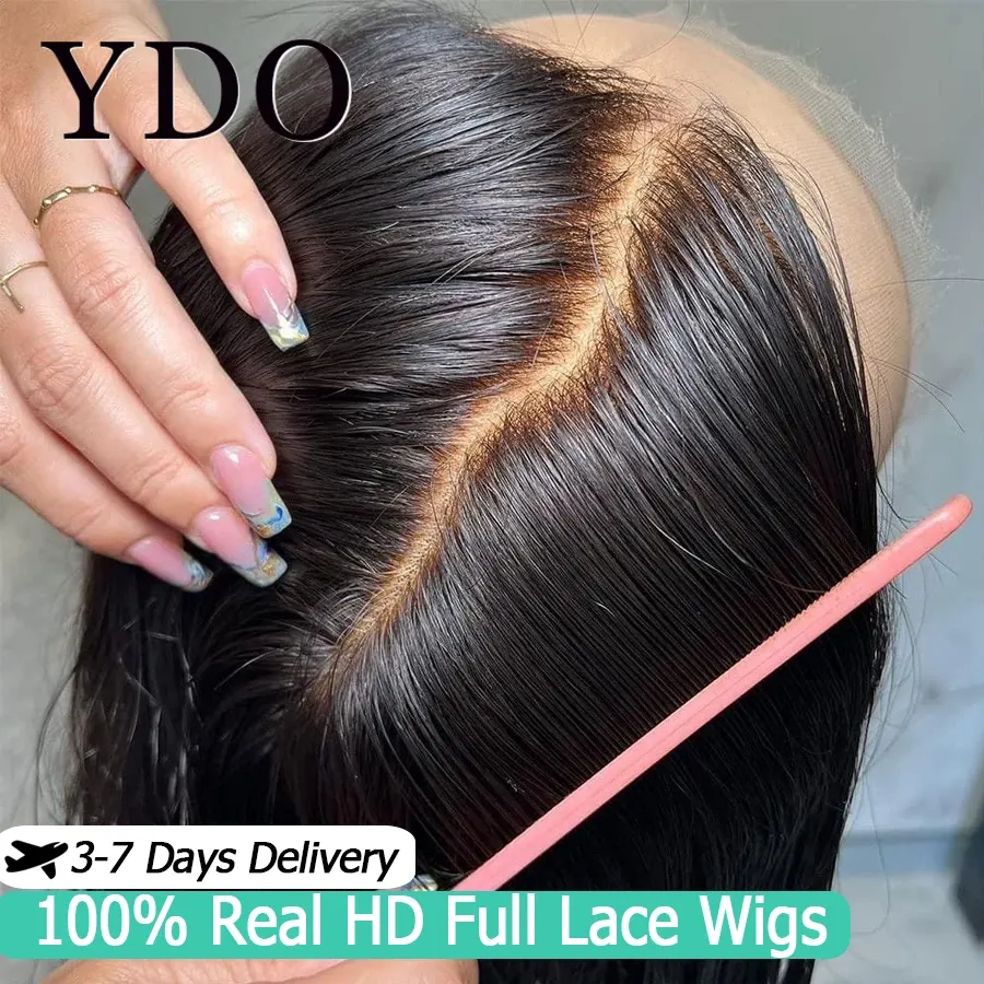 PrePlucked Invisible HD Full Lace Wig All Skins Melted Human
