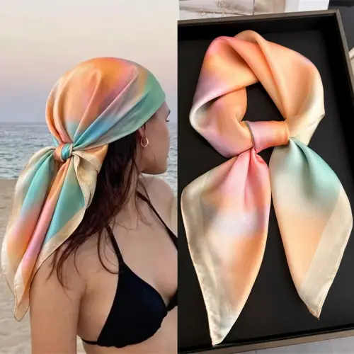 2026 New Shawl Print Headscarf Hair Wrap Neckerchief Female