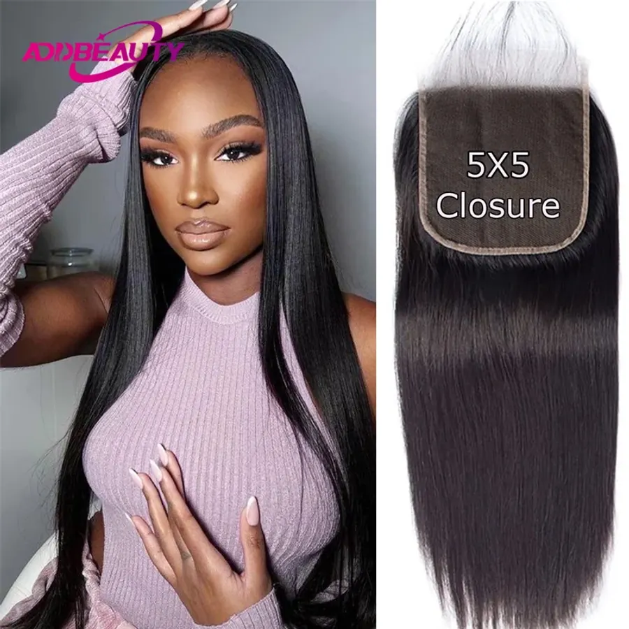 HD Closure 5x5 Straight Closure 6x6 Transparent Lace Closure