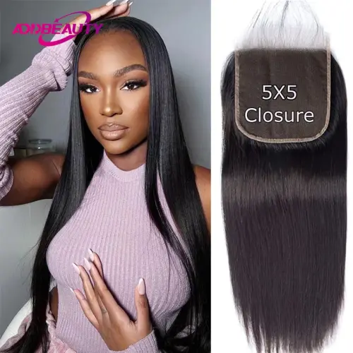 HD Closure 5x5 Straight Closure 6x6 Transparent Lace Closure