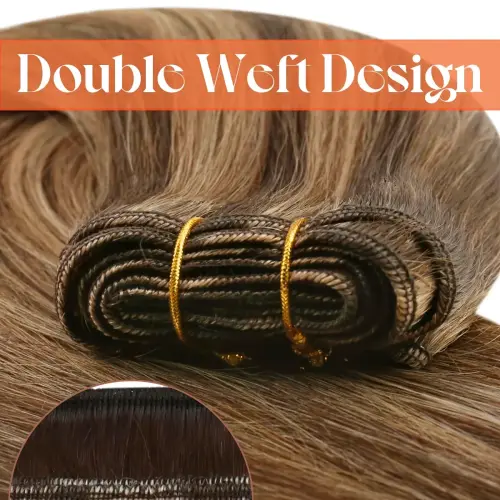 Weft Hair Extensions Human Hair 12-24 Inch Sew In Hair