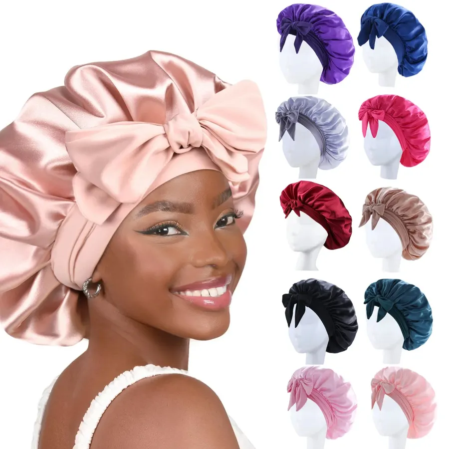 Silk Bonnet Sleeping Womens Satin Bonnet Hair Night Sleep Cap