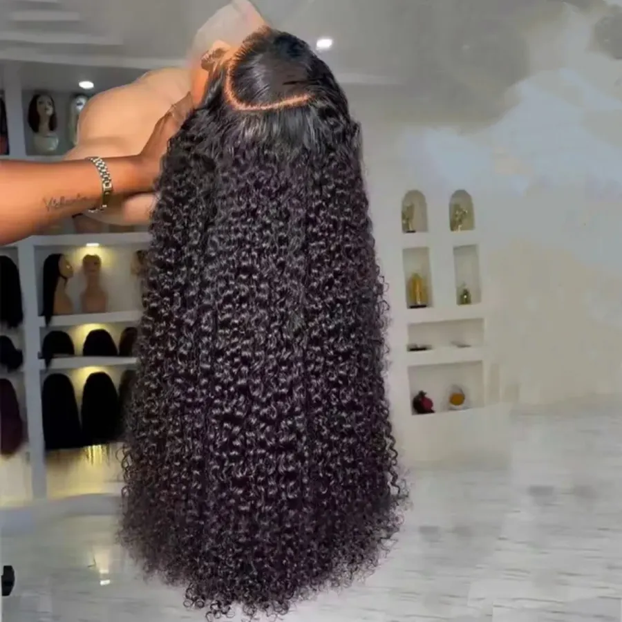 Jerry Curly Lace Frontal Human Hair Wig For Woman 13X4 Lace