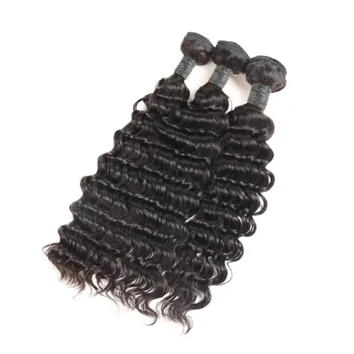 Deep Wave Bundles Human Hair Brazilian Virgin Human Hair