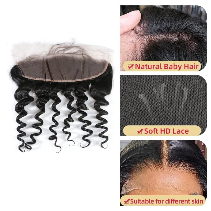 4x4HD Lace Closure Brazilian Natural Wave Closure 6x6 Lace