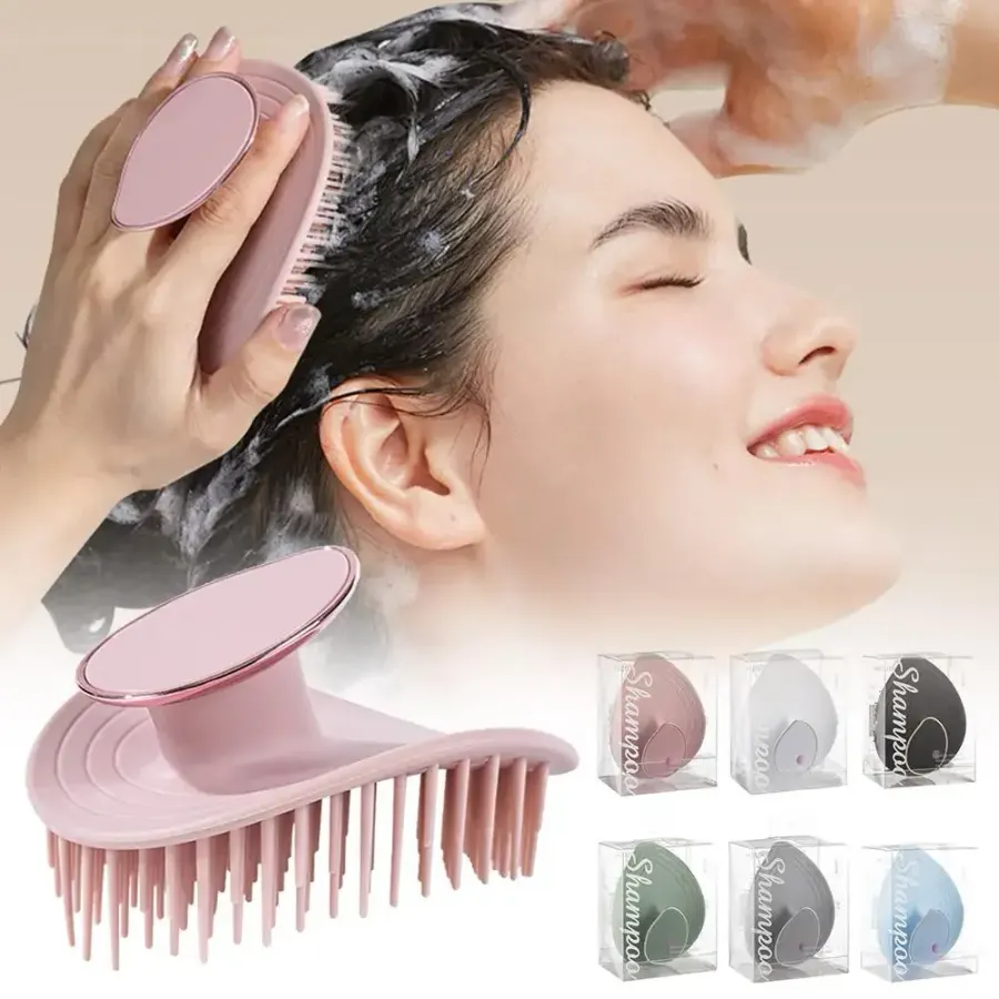 Scalp Massage Shampoo Comb Deep Cleans Scalp Improves Scalp