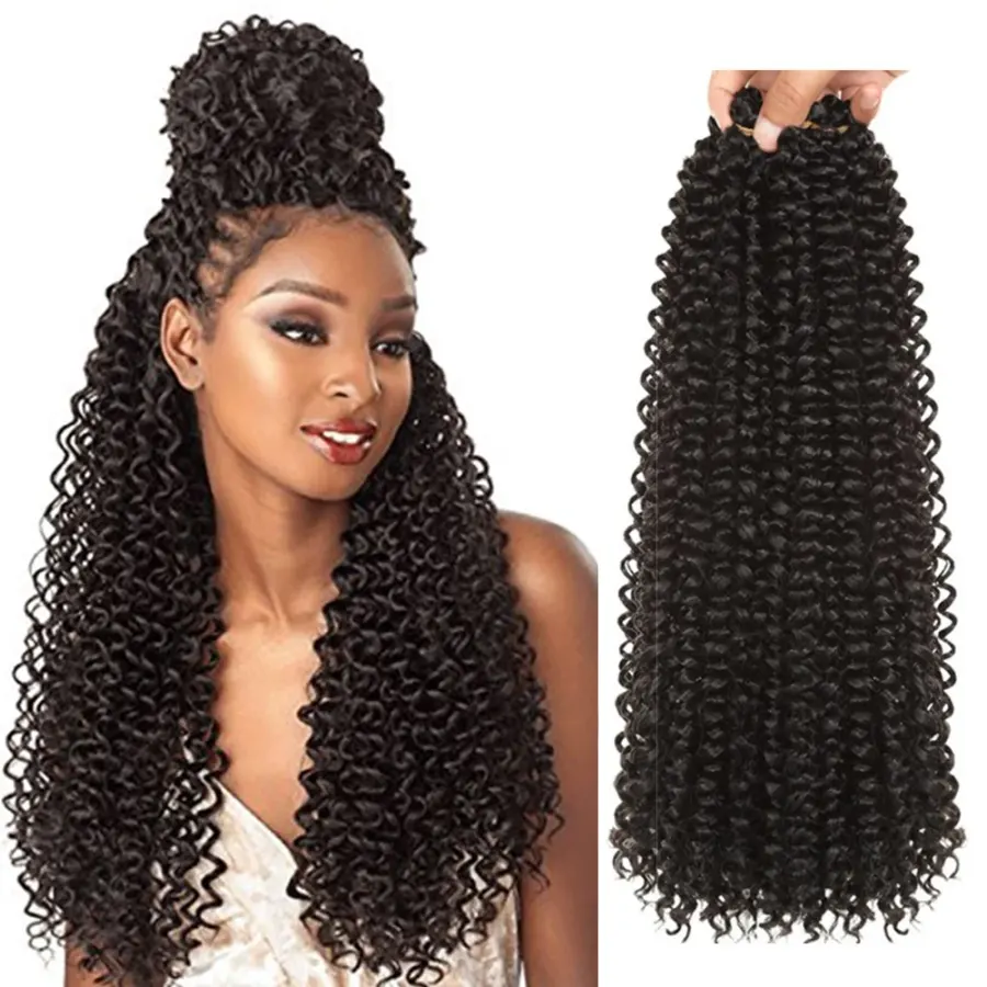 Long Passion Twist Crochet Hair 24Inch Ombre Synthetic