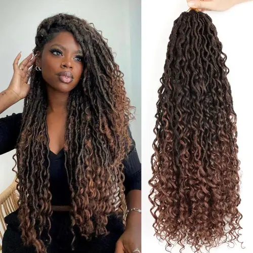 Goddess Locs synthetic Crochet Hair 24 Inch