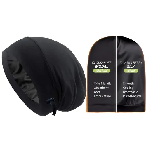 Adjustable Silk Bonnet for Sleeping Women Men