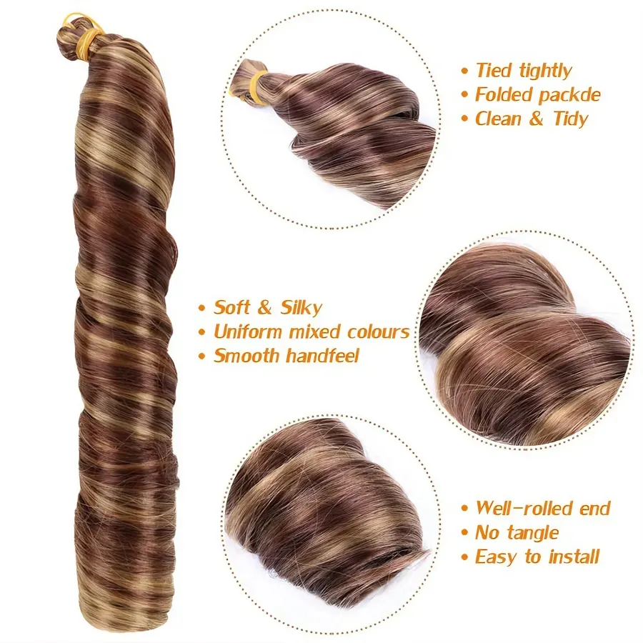 French Curly Braiding Hair Pre Stretched Bouncy Braiding Hair