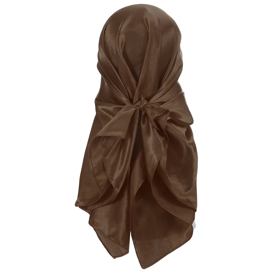 1pcs 35 Inch Satin Head Scarf, Large Square Scarf Silk