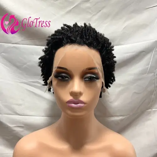 6 Inch Butterfly Locs Human Hair 13x4 Lace Frontal Wigs