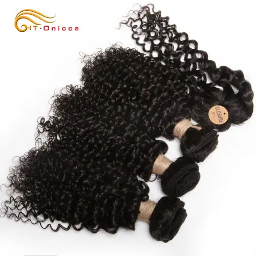 Kinky Curly Bundles 100% Human Hair Bundles With Circular