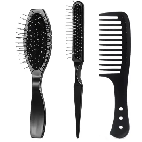 Wig Brush Set, Loop Wig Brush Hair Extension Wide-Tooth and