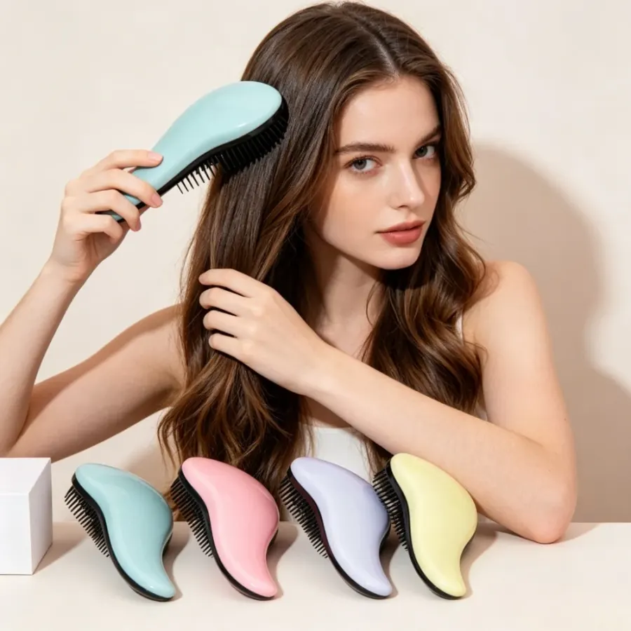 Antistatic Detangling Massage Brush, Wet Curly Hair Shower