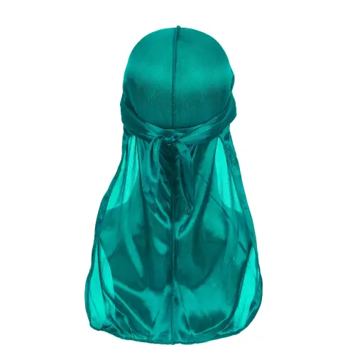 Silky Durag for Men Silk Doo Rag Long Tail Waves Cap Bandana