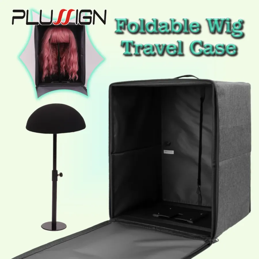 Wig Storage Box For Long/Short Wig Closure Frontal Hand Carry