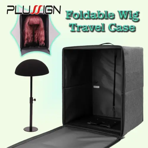 Wig Storage Box For Long/Short Wig Closure Frontal Hand Carry