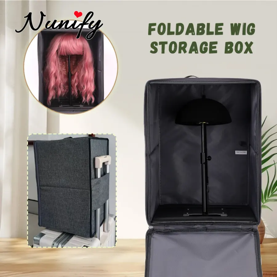 Large Capacity Wig Storage Bag Durable Wig Packaging Box With