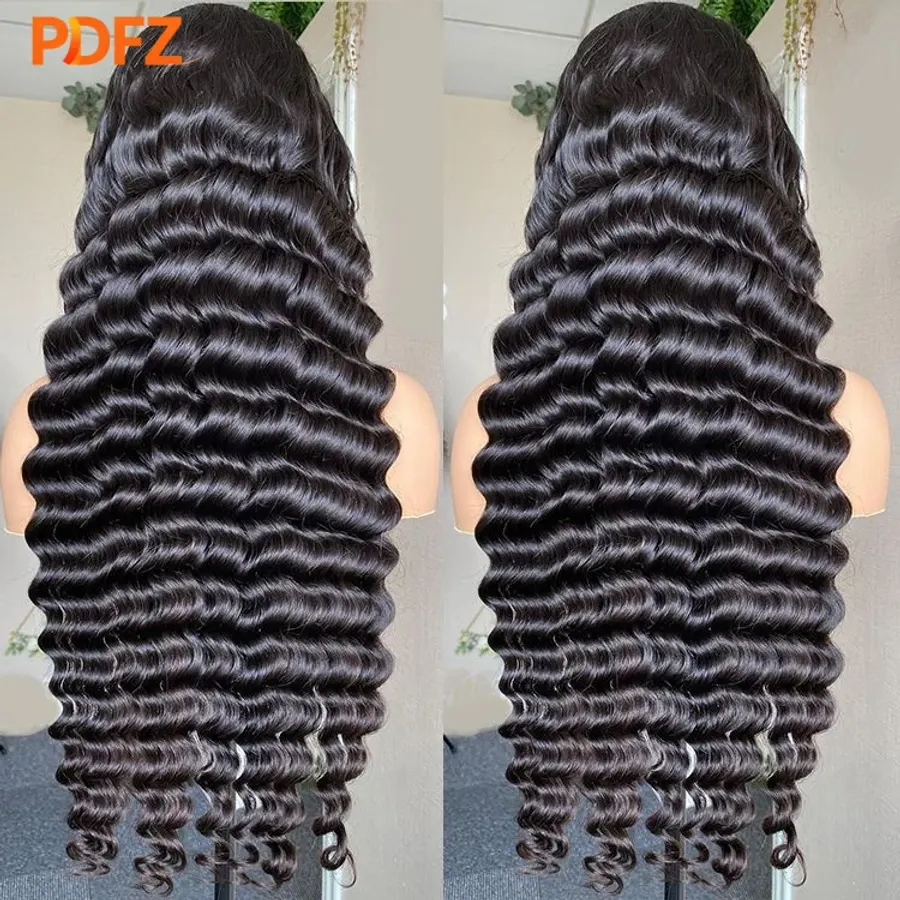 Deep Wave Human Hair Wig 13x4 HD Lace Frontal Human Hair