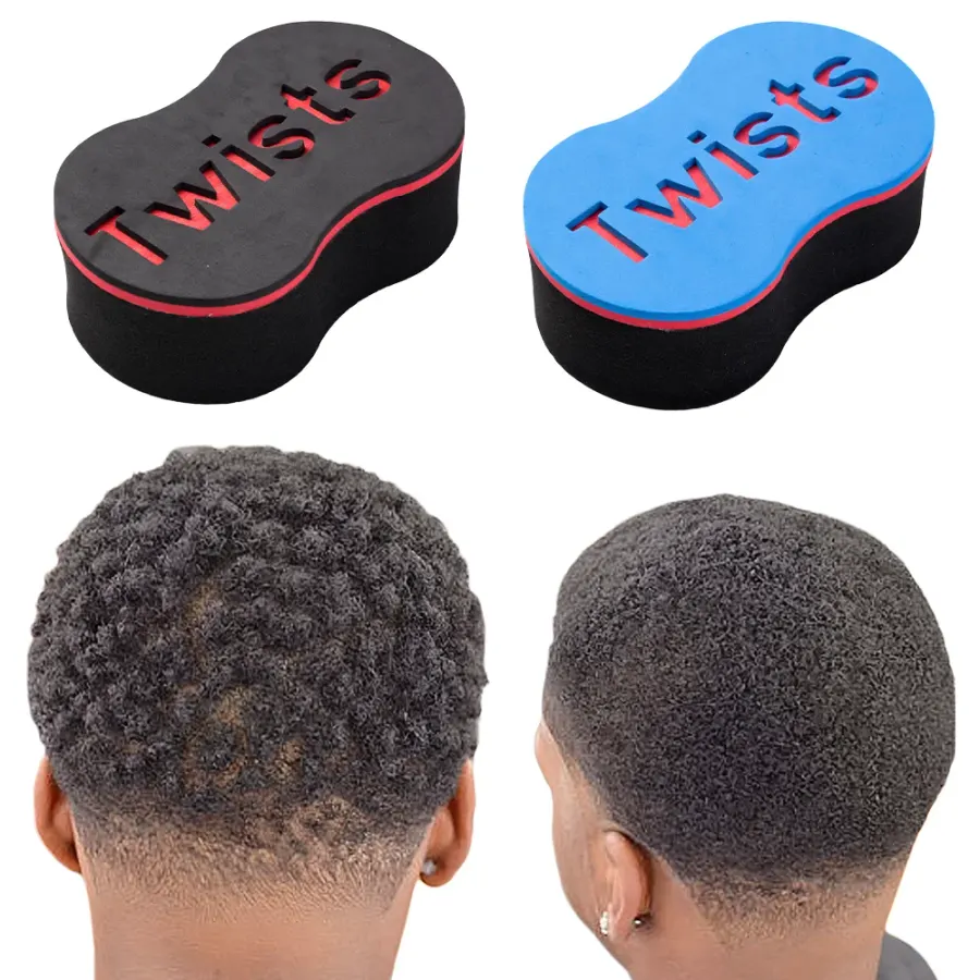 Double Sided Hair Twist Sponge, Magic Curl Brush for Afro