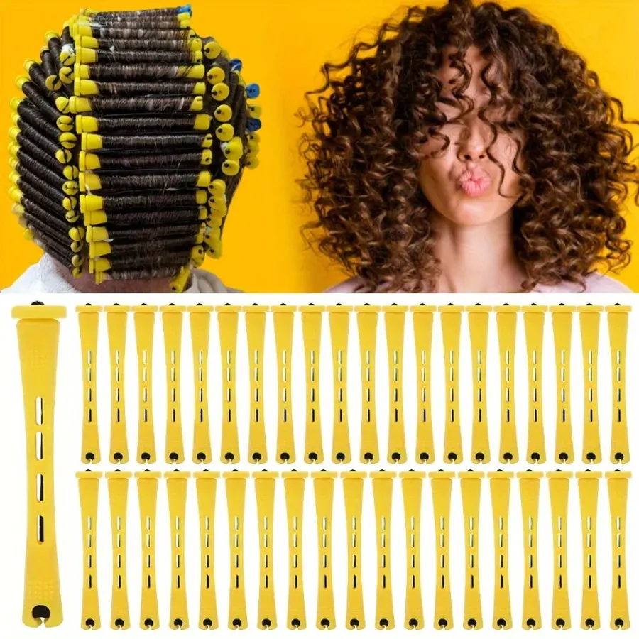 Premium Perm Rods Set for Natural Hair - Create Bouncy Curls