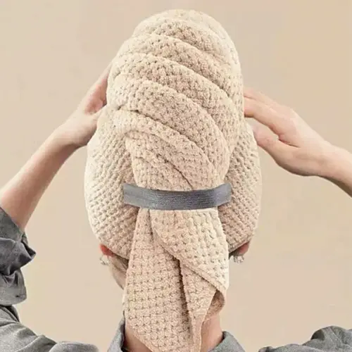 Microfiber Hair Towel Wrap Quick Dry Ultra Absorbent Turban
