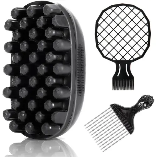 3PCS Hair Sponge Comb for Curls Afro Sponge Curl Brush for