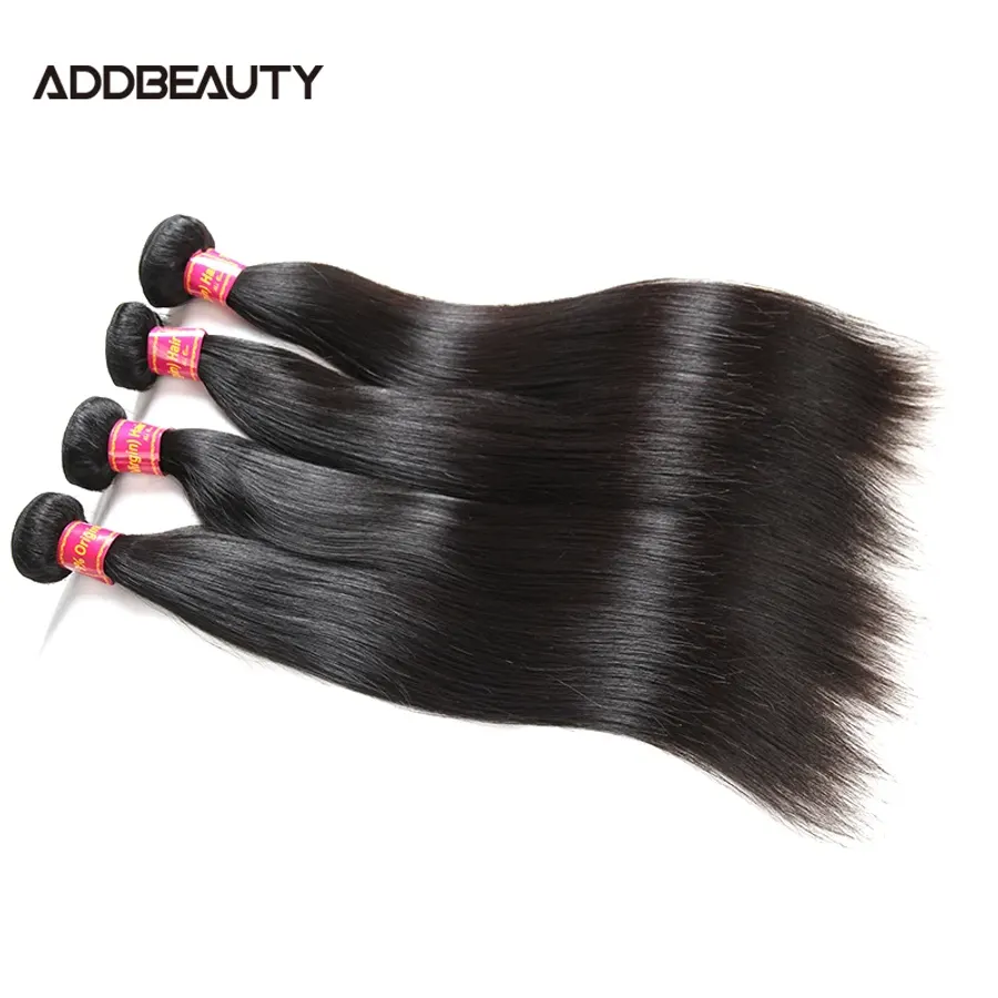 Straight Human Hair Bundle Addbeauty Brazilian Raw Virgin