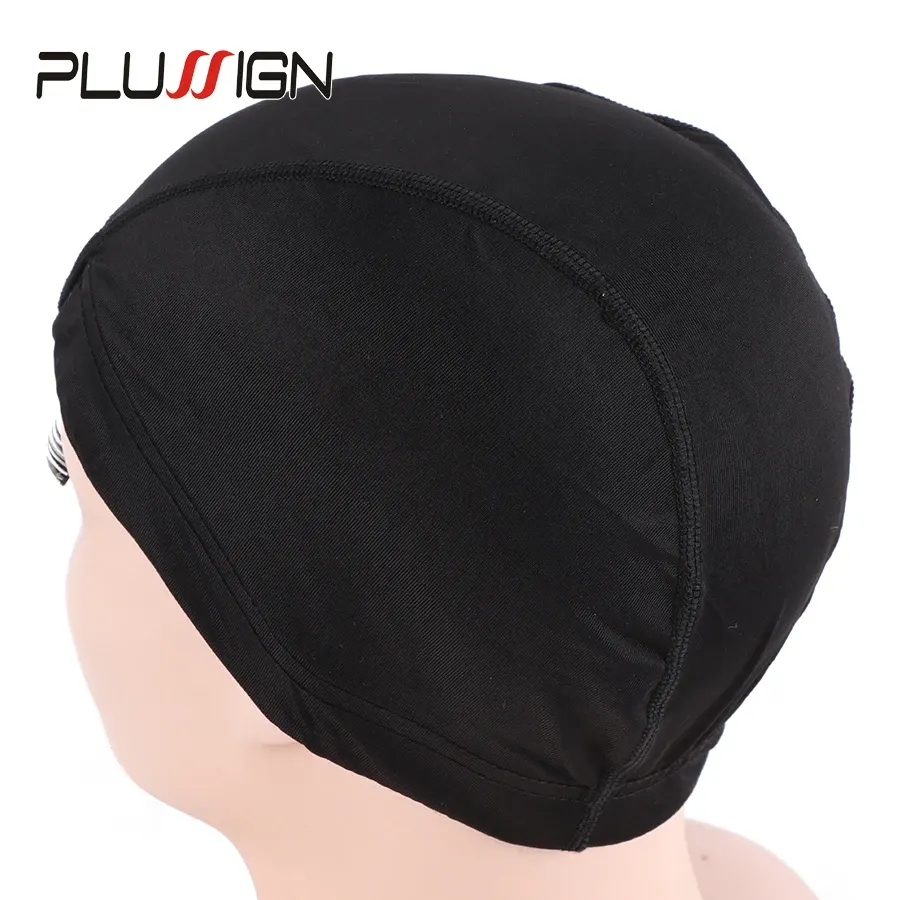 5Pcs/Lot Cheap Dome Cap Black Wig Cap For Wig Making Spandex
