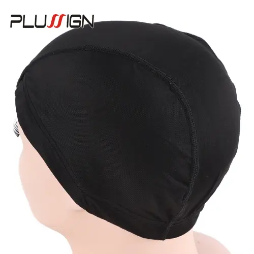 5Pcs/Lot Cheap Dome Cap Black Wig Cap For Wig Making Spandex