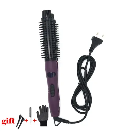 4 in 1 Ceramic Styler Hair Curler Brush Straight and Curl
