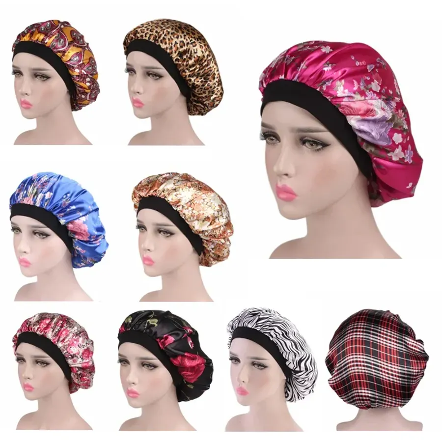 Hair Satin Bonnet For Sleeping Shower Cap Silk Bonnet Bonnet