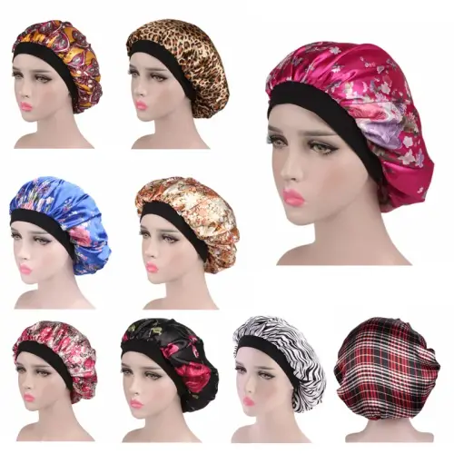 Hair Satin Bonnet For Sleeping Shower Cap Silk Bonnet Bonnet