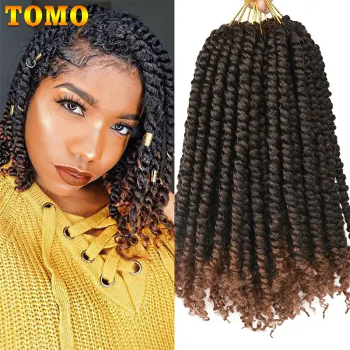 TOMO Passion Twist Crochet Hair Synthetic 12Roots Spring