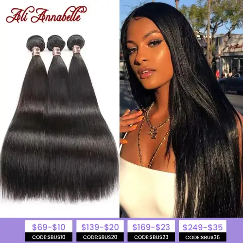 Peruvian Straight Hair Bundles 1/3/4 PCS Straight Human Hair